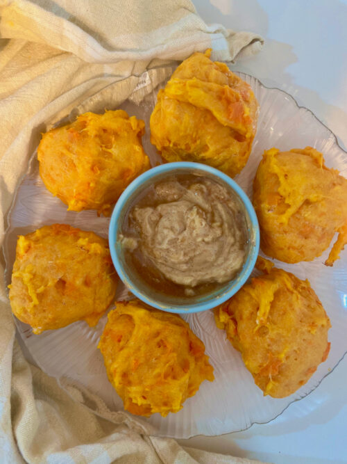 Sweet potato biscuits with cinnamon butter