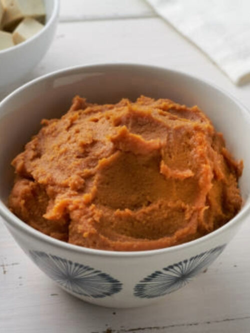 sweet potato walnut date puree