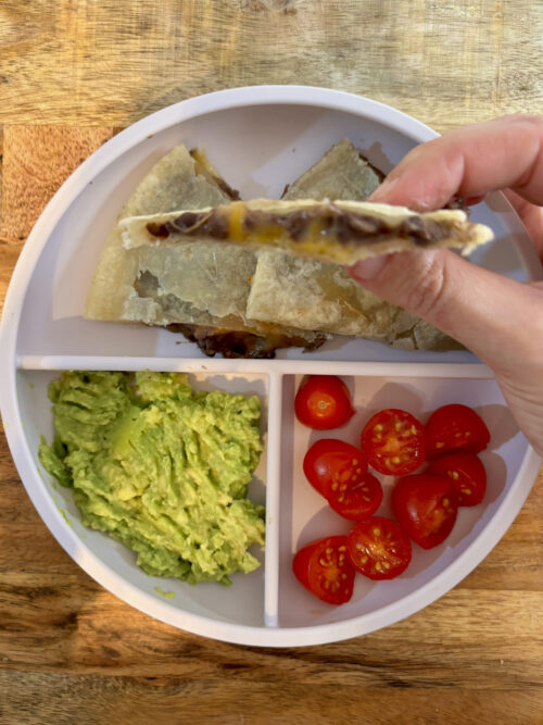 baby-friendly black bean tacos