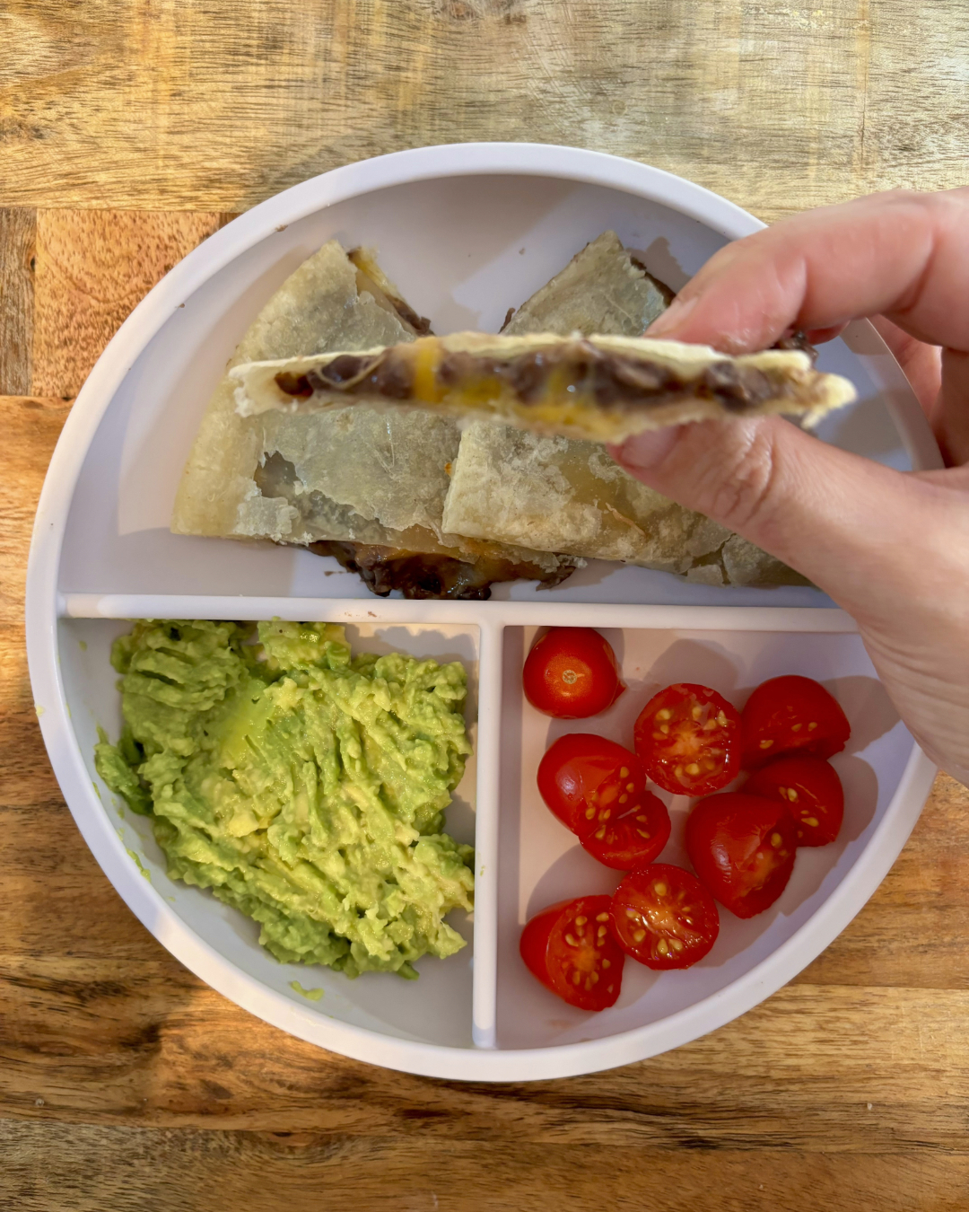 baby-friendly black bean tacos