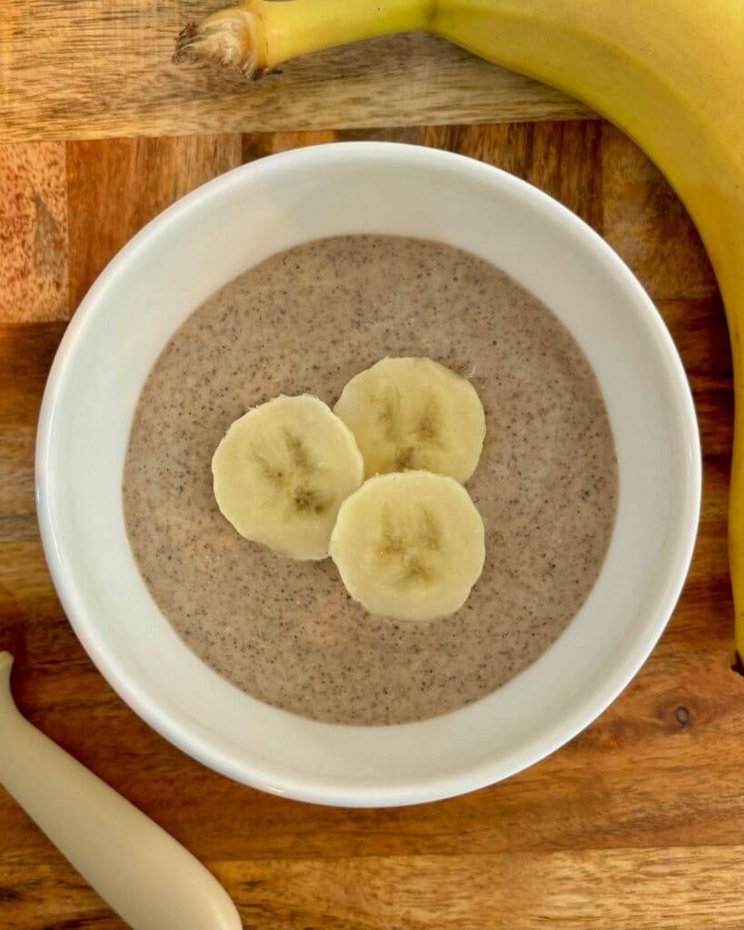 healthy banana pudding