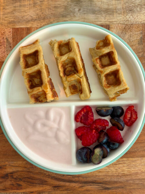 baby blender banana waffles