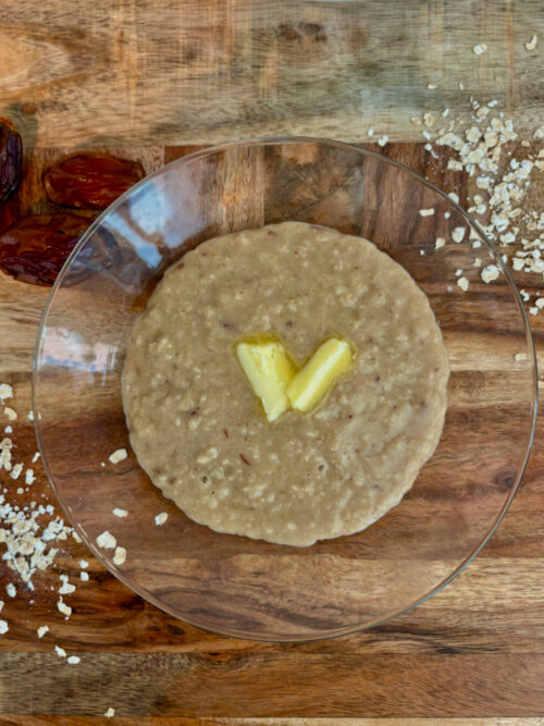 buttered date oatmeal