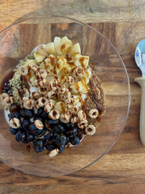 baby yogurt breakfast bowl