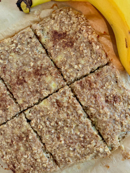 cinnamon banana baked oats