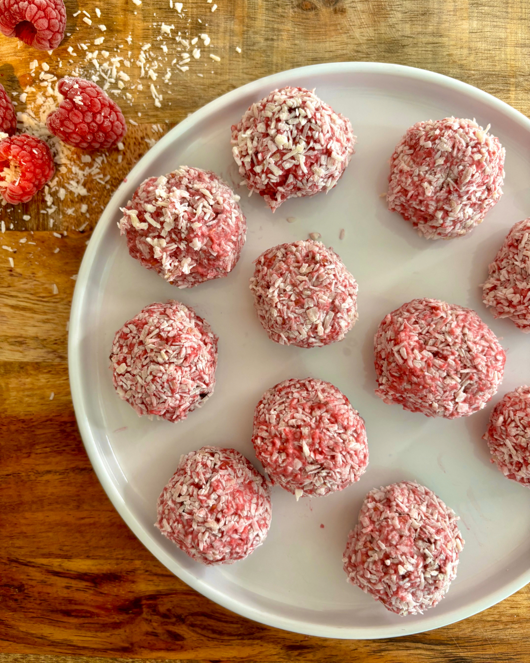 raspberry bliss balls