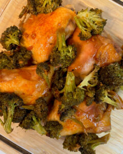 oven-baked honey garlic chicken