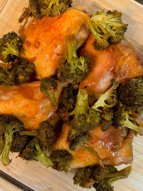 oven-baked honey garlic chicken
