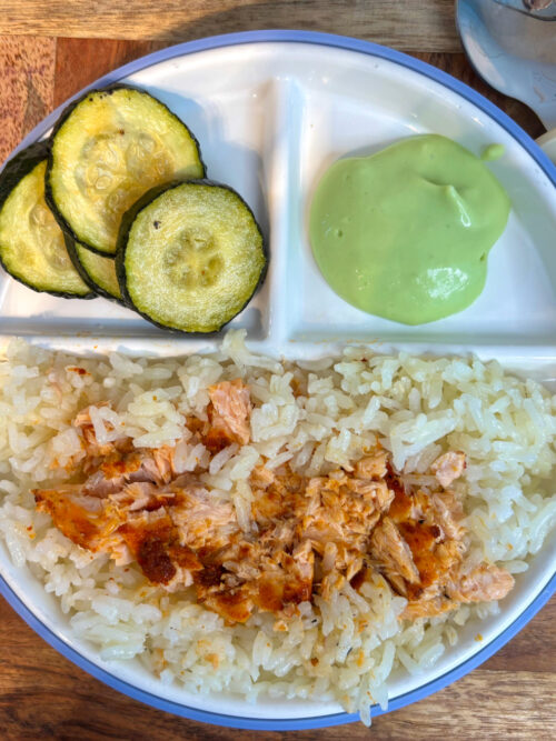healthy salmon dinner for baby