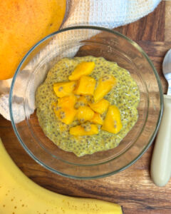 mango banana chia pudding