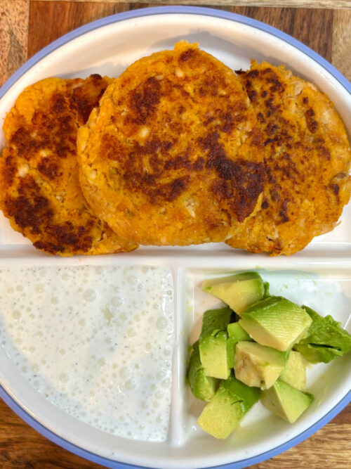sweet potato salmon fish cakes