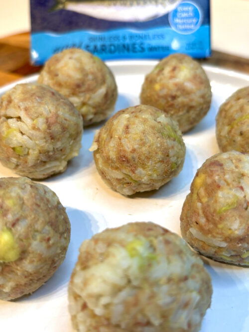 sardine rice balls