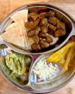 kid-friendly soft steak fajitas