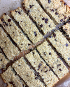 lazy chocolate chip oatmeal cookie sticks