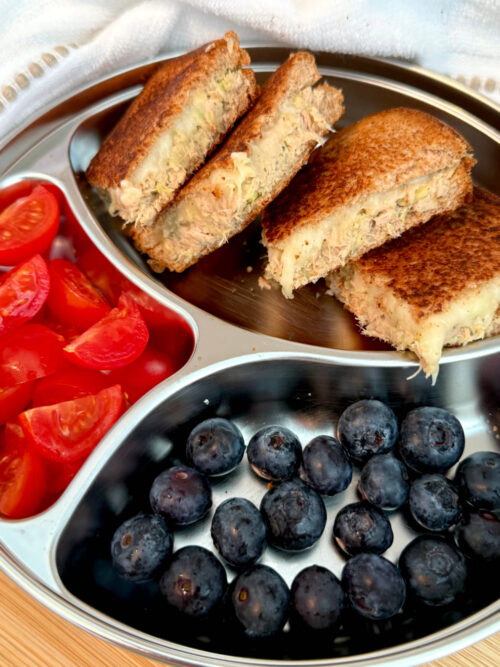 toddler tuna avocado melt