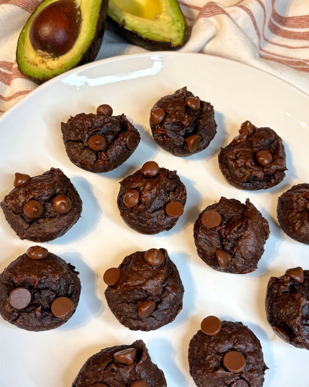 fudgy avocado brownie bites
