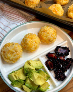cheesy salmon rice balls