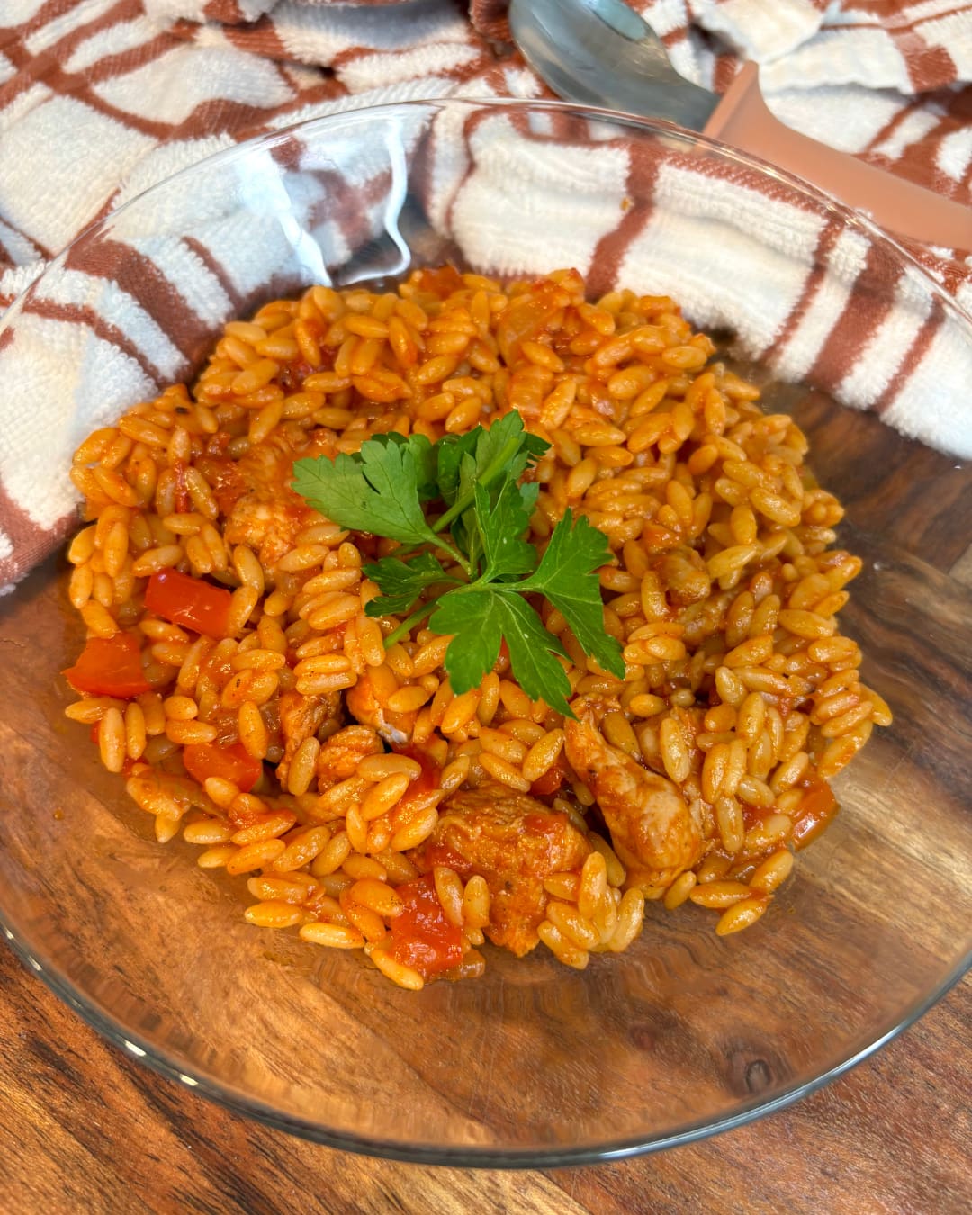 chicken fajita orzo