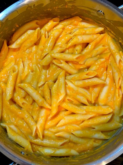 creamy sweet potato pasta
