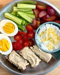 No-Cook Mediterranean Toddler Lunch Plate