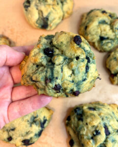 blueberry honey scone cookies