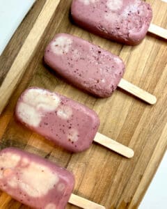 cherries 'n cream popsicles