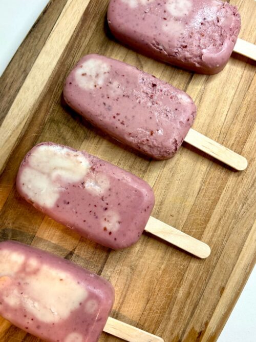 cherries 'n cream popsicles