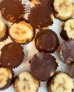chocolate peanut butter banana coins