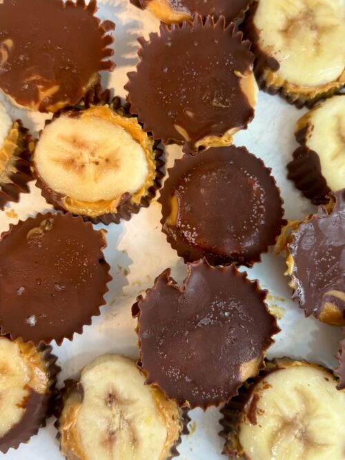 chocolate peanut butter banana coins