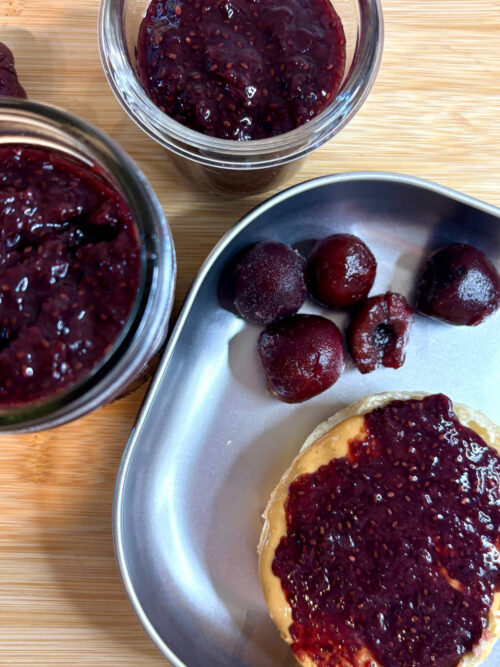 cherry chia jam