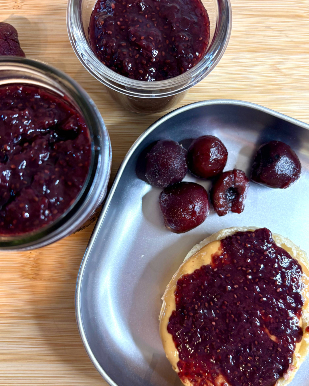 cherry chia jam