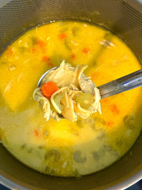 creamy chicken noodle soup for kids