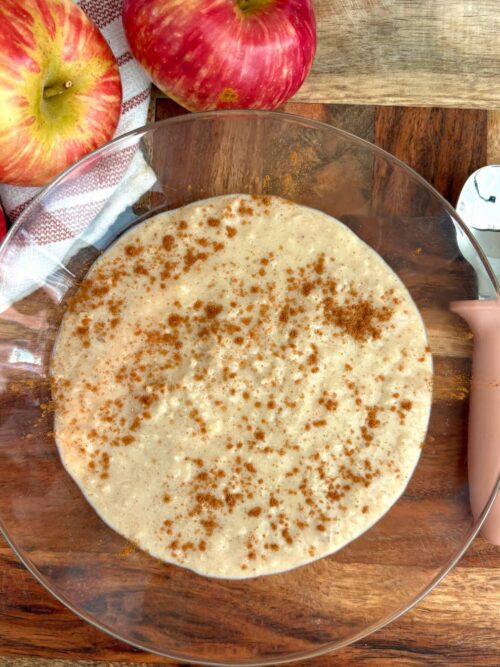 apple custard oatmeal